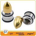 TP011159 Surgical steel ear plug ear piercing , bullet plug body jewelry